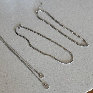 Silver Chain and Pendant Necklaces